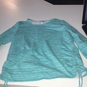 Kim Rogers petite light blue long sleeve shirt